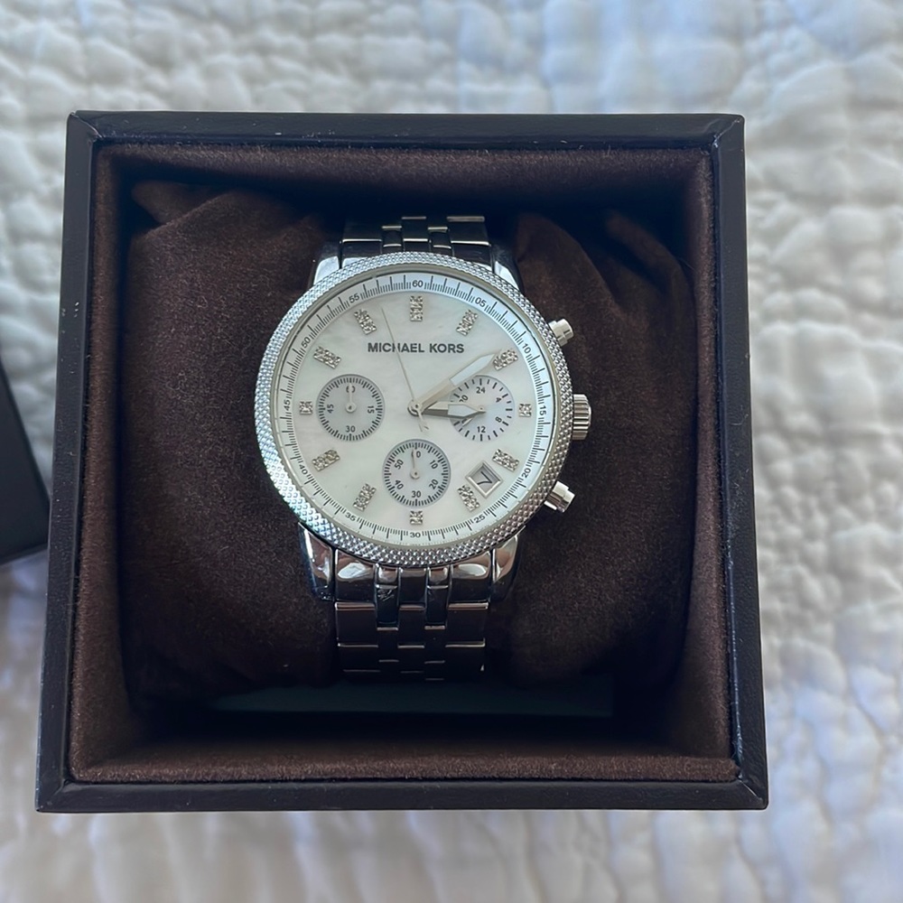 Silver Michael Kors women’s watch